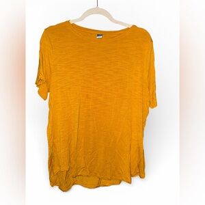 Old Navy Mustard Yellow Short Sleeve Tee